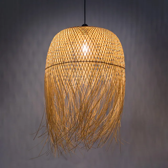 Креативные китайские бамбуковые подвесные светильники светодиодные лампы для дома скандинавские подвесные светильники в стиле лофт подвесные
