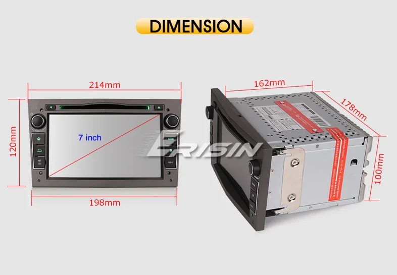 Perfect Erisin ES7160P 7" WCar DVD GPS Navigator 3G DAB+ DVR System for Opel Vauxhall Holden Antara Zafira 20