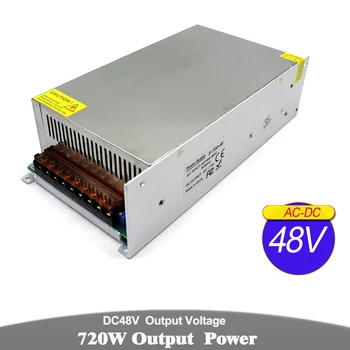 

Single Output power supply 48V 15A 720W Switch Driver Light Transformer 110V 220V AC To DC SMPS For Led Lighting CNC Stepper