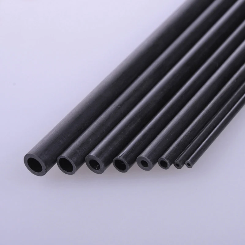 

black Carbon fiber tube straight length 400mm diameter 2mm 4mm 5mm 6mm hardness light