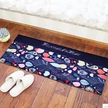 40x60/50x80/60x90/40x100/40x135 см свежий цвет маленькая рыбка печатных плюшевый коврик ковер нескользящий коврик для ног коврик для ванной комнаты