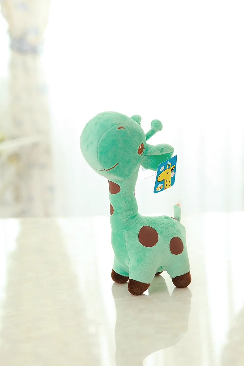 18cm Cute Baby Toys Rainbow Giraffe Plush Toys Dolls For Kids Brinquedos Kawaii Gift For Baby Christmas Gifts