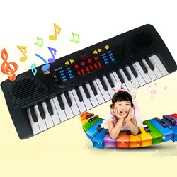 Дети Мини 37 Ключи музыка электронный орган клавиатура пианино игрушка с микрофон музыкальный инструмент Развивающие игрушки