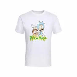 2019 новые летние аниме Прохладный Рик Морти принт Для мужчин футболка мир среди миров в народном стиле футболка 100% Смешные изделия из хлопка