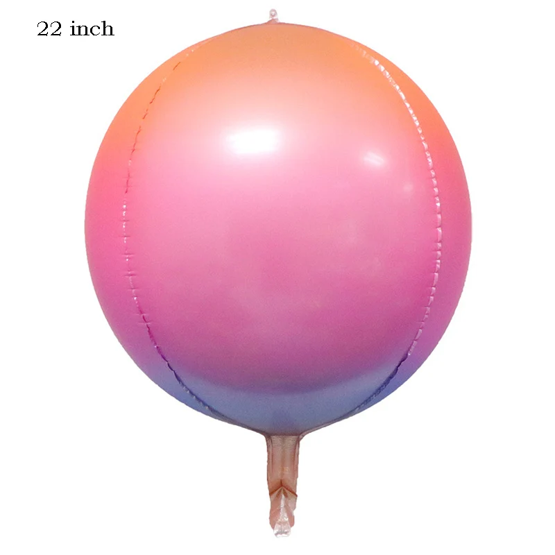 Leeiu 22 дюймов диско красочные 4D гелиевые шары с днем рождения Baby Shower круглый Фольга баллоны Свадебные украшения вечерние поставки - Цвет: 5
