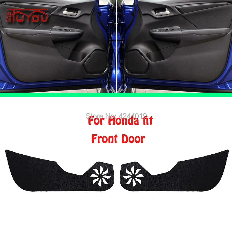Для Honda Fit автомобилей внутри двери Крышка царапинам защиты Анти Kick декоративные колодки автомобиля стикеры 4 шт