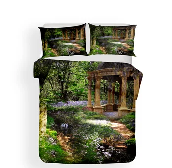

3D Comforter bedding sets Forest dreamland Print Duvet cover set lifelike bedclothes with pillowcase bed set home Textiles