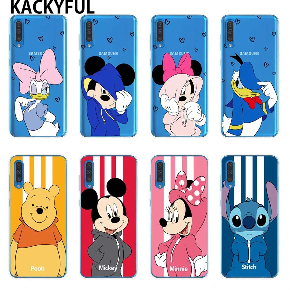 

Cute Mickey Minnie Case For Samsung Galaxy A10 A30 A40 A50 A70 2019 A6 A8 Plus A7 A9 2018 TPU M10 M20 M30 A520 Cover Bumper TPU