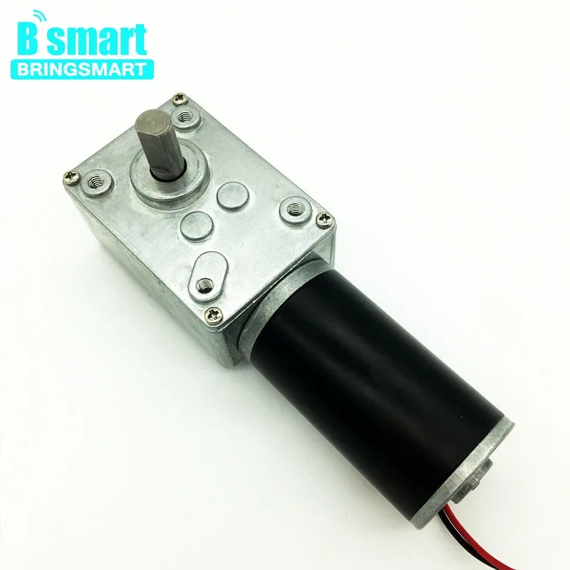 

Bringsmart A58SW31ZY Worm Geare Motor 12V DC Micro Motors Mini Tools Self-Lock for Robot DIY Rotating Table Door Lock