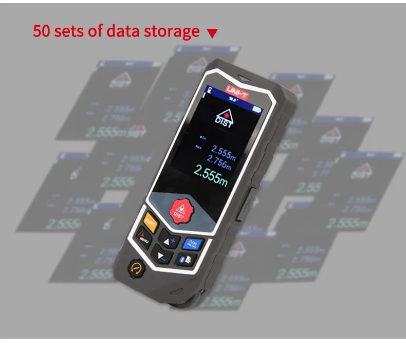 UNI-T лазерный дальномер линейка лазерное измерительное устройство измерительное колесо дизайн Голосовая передача m/ft/in LM50 LM80 Pro