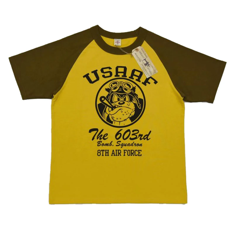 

BOB DONG USAAF The 603rd Bomb Squadron 8th Air Force Raglan Sleeve Men T-Shirts