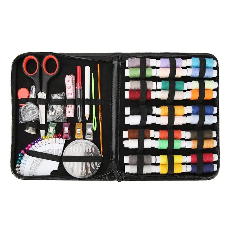 

100pcs/Set Portable Sewing Box Kitting Needles Kits Tools Quilting Thread Stitching Embroidery Craft Sewing Home Travel Organize
