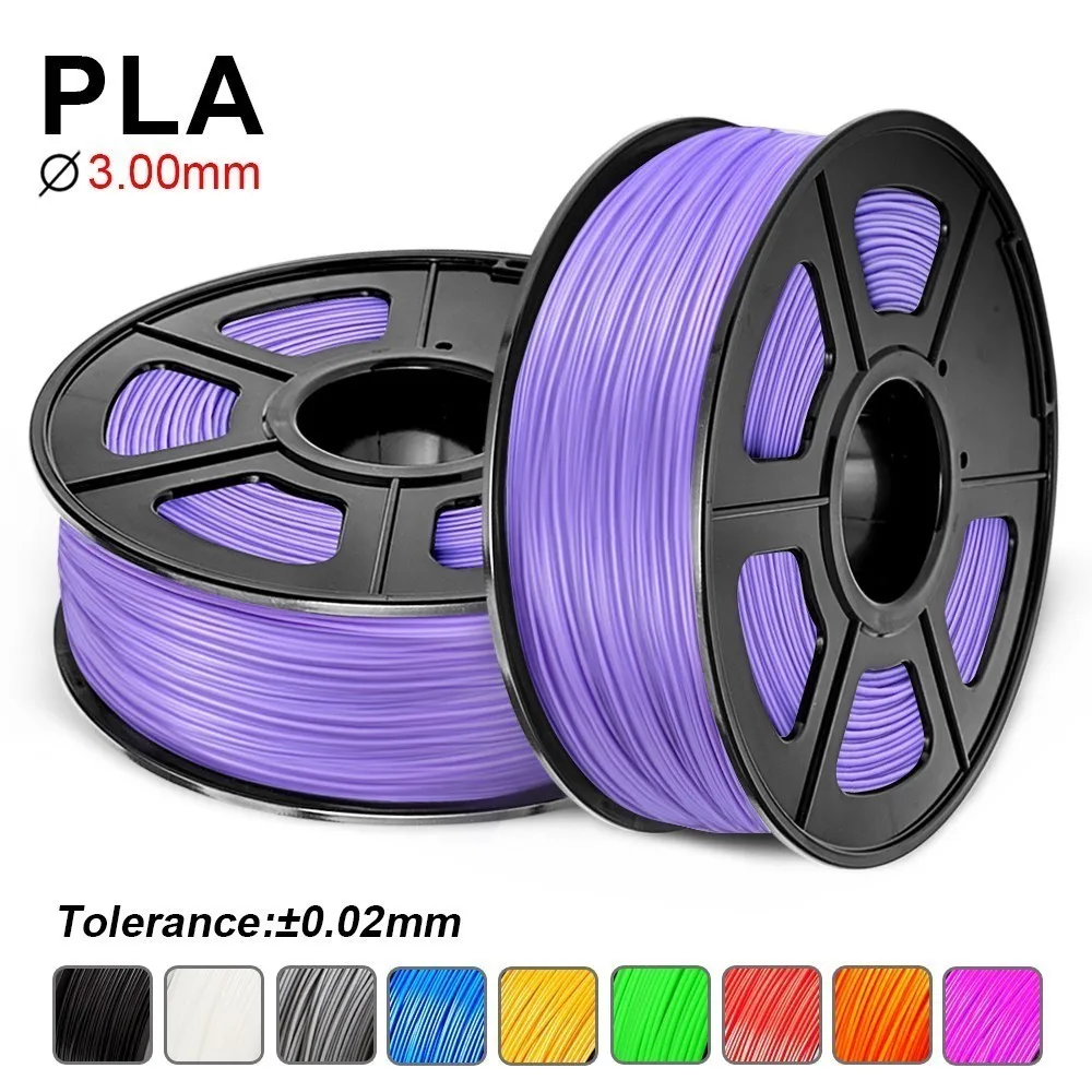 SUNLU PLA нить для 3d принтера 3 0 мм 1 кг (2.2LBS) с катушкой Экологичная детей и взрослых DIY