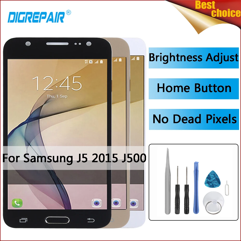 

J500F LCD For Samsung Galaxy J5 2015 LCD J500 J500F J500FN J500M J500H Digitizer Touch Screen Replacement Repair J5 2015 Display