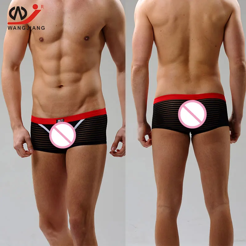 3 шт./лот мужские сексуальные боксеры шорты Cueca Calzoncillos Hombre Marca Гей Нижнее белье