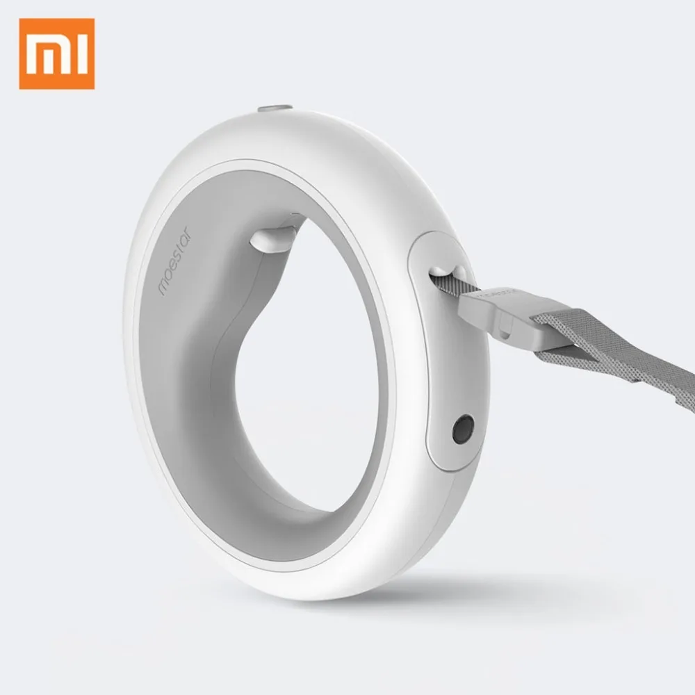 Xiaomi Moestar выдвижной поводковое кольцо для собак Led освещение гибкий ошейник для собаки щенка Тяговый канат длина ремня 2,6 м умный пульт