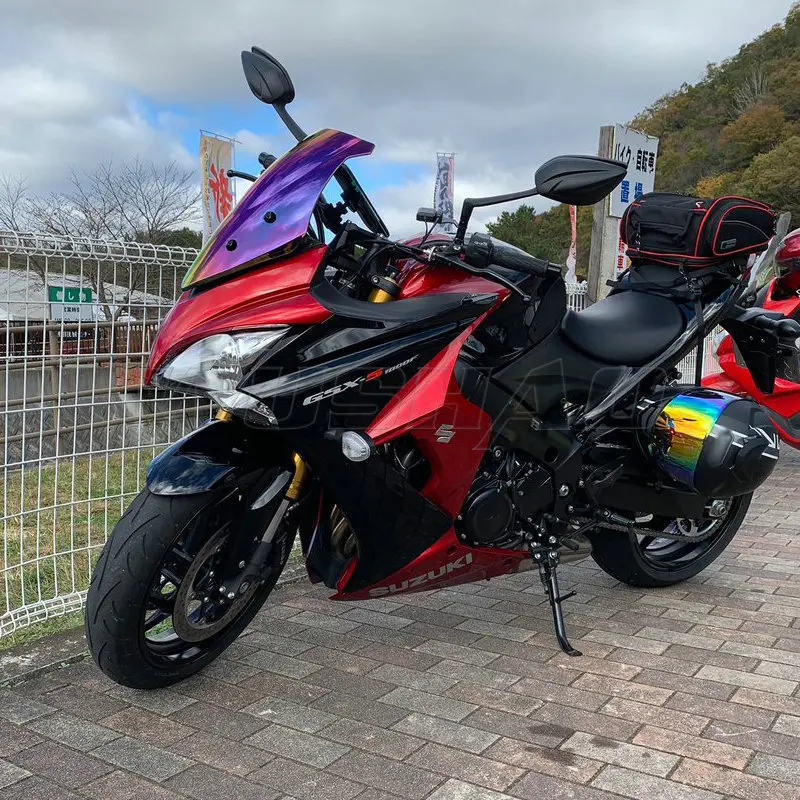 Мотоцикл двойной пузырь лобовое стекло ветер экран для Suzuki GSXS1000F GSX-S1000F GSXS GSX-S 1000 F 18