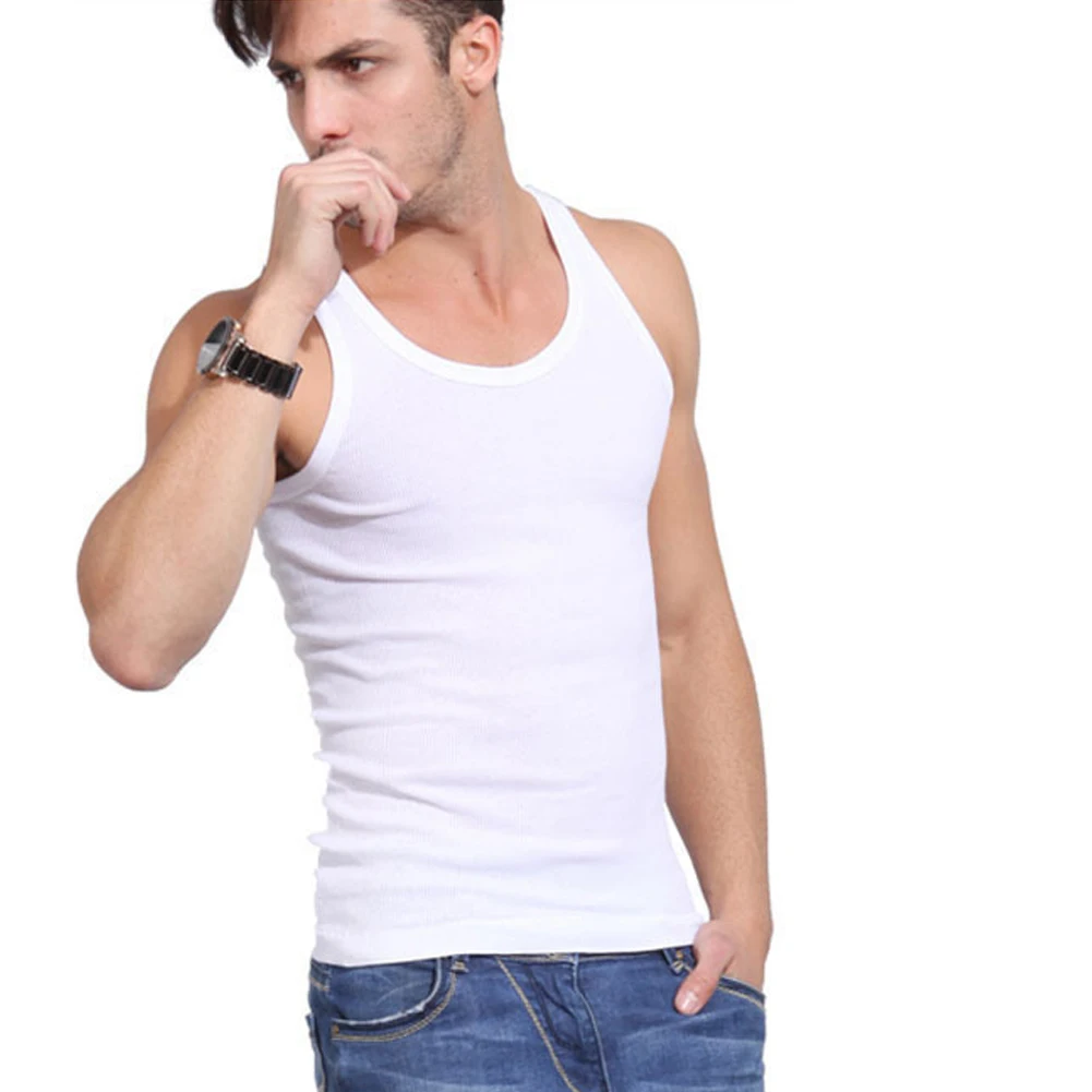 Брендовая одежда для мужчин с круглым вырезом без рукавов бодибилдинг безрукавка Топы облегающие футболки с круглым вырезом топы Мужские