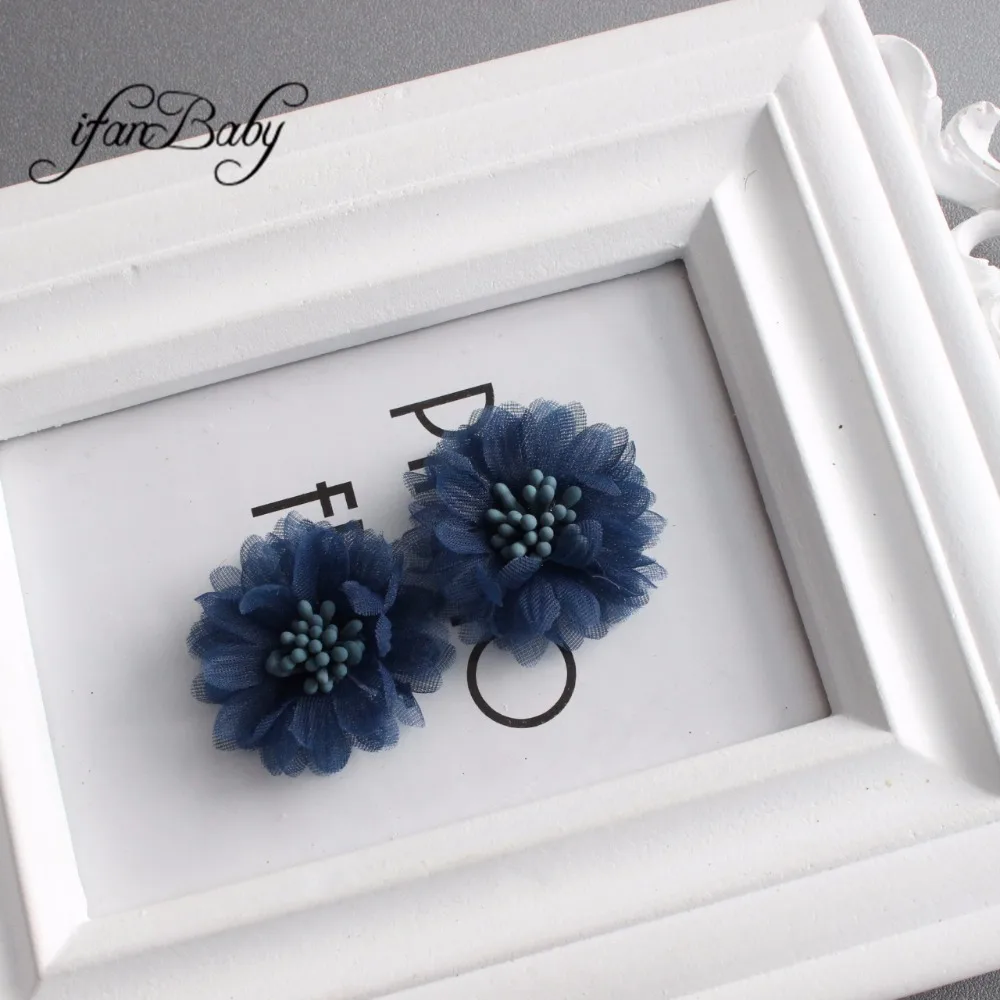 Chic Organza fabric flower 6