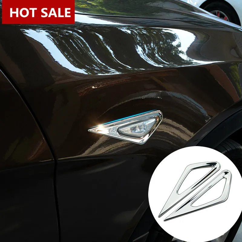 

For BMW X3 F25 ABS Chrome Side Turn Signal Light Lamp Cover Trim 2011-2015 2pcs