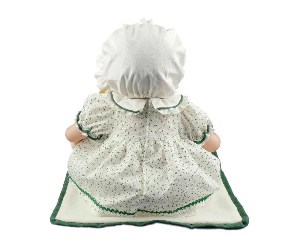 Куклы винил зеленый 16-Inch прекрасные для маленьких девочек для детей виниловые куклы с медведем подушка 40 см