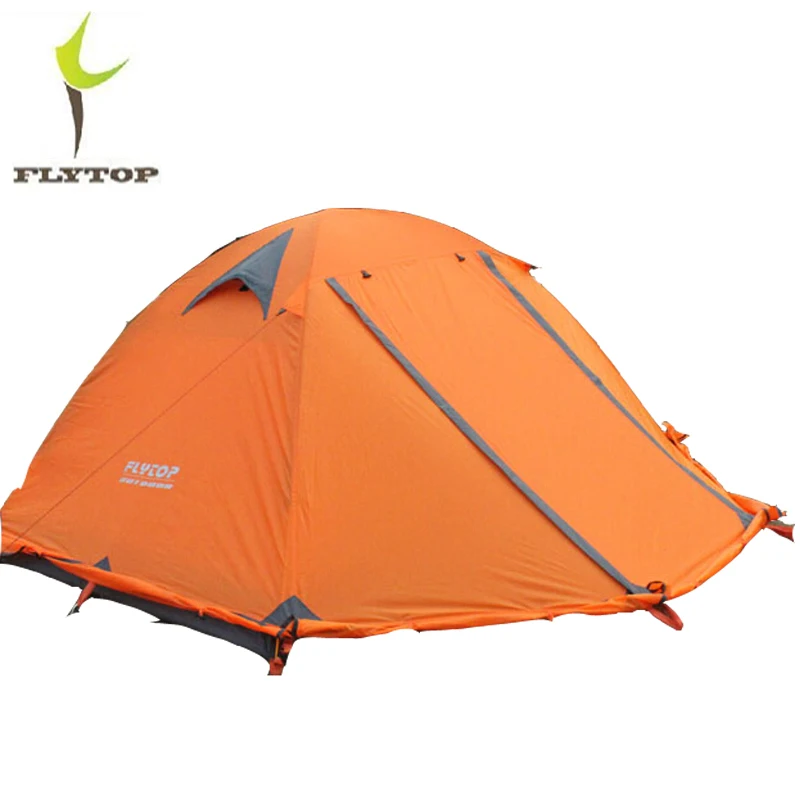 Online FLYTOP Outdoor Camping Zelt Für Rest Reise 2 Personen 3 Doppel Schicht Winddicht Wasserdichte Winter Professionelle Camp Tourist Zelt