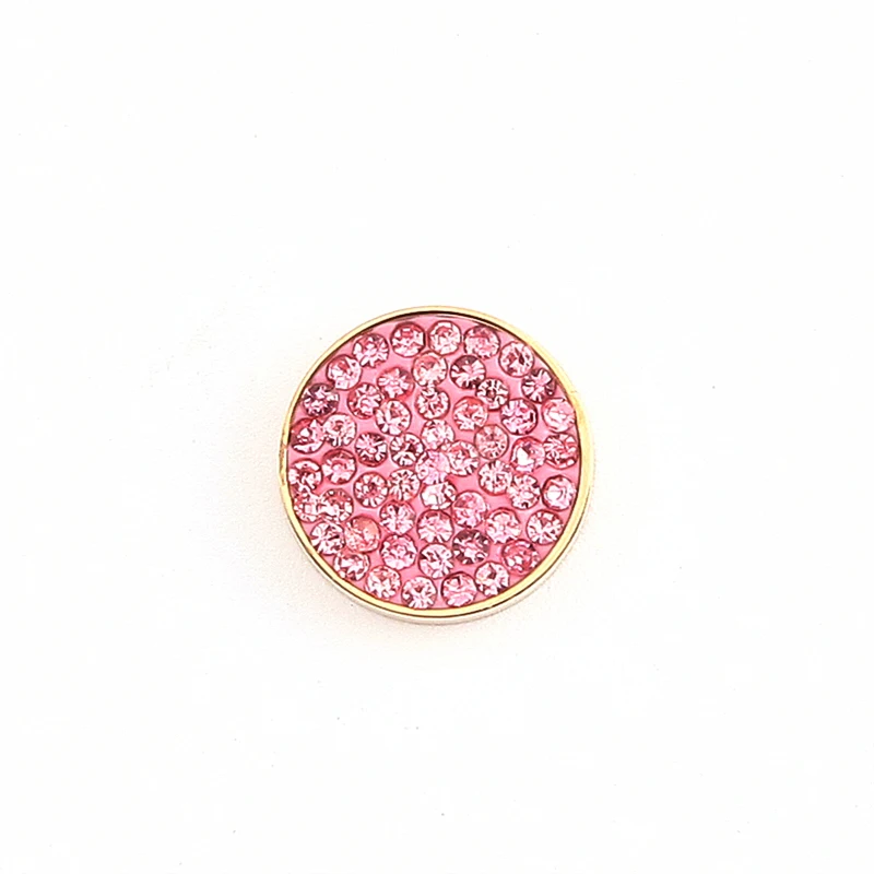 Keamsty Baby Pink Crystal 12mm Acero inoxidable magnético moneda piedra para DIY cambiar pulsera y anillo Keamsty Baby Pink Crystal 12mm Acero inoxidable magnético moneda piedra para DIY cambiar pulsera y anillo