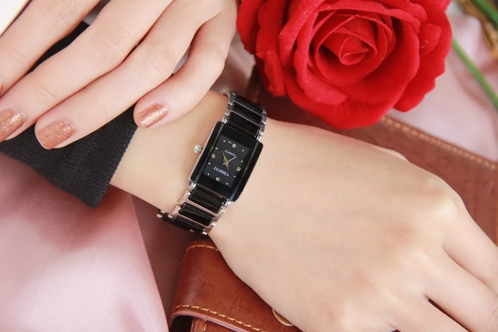 Casual Women Watch Classic Black Ceramics Wristwatch Rhinestone Couple Quartz Watch Woman Man Gift Clock Lover Relogio Feminino Casual Women Watch Classic Black Ceramics Wristwatch Rhinestone Couple Quartz Watch Woman Man Gift Clock Lover Relogio Feminino