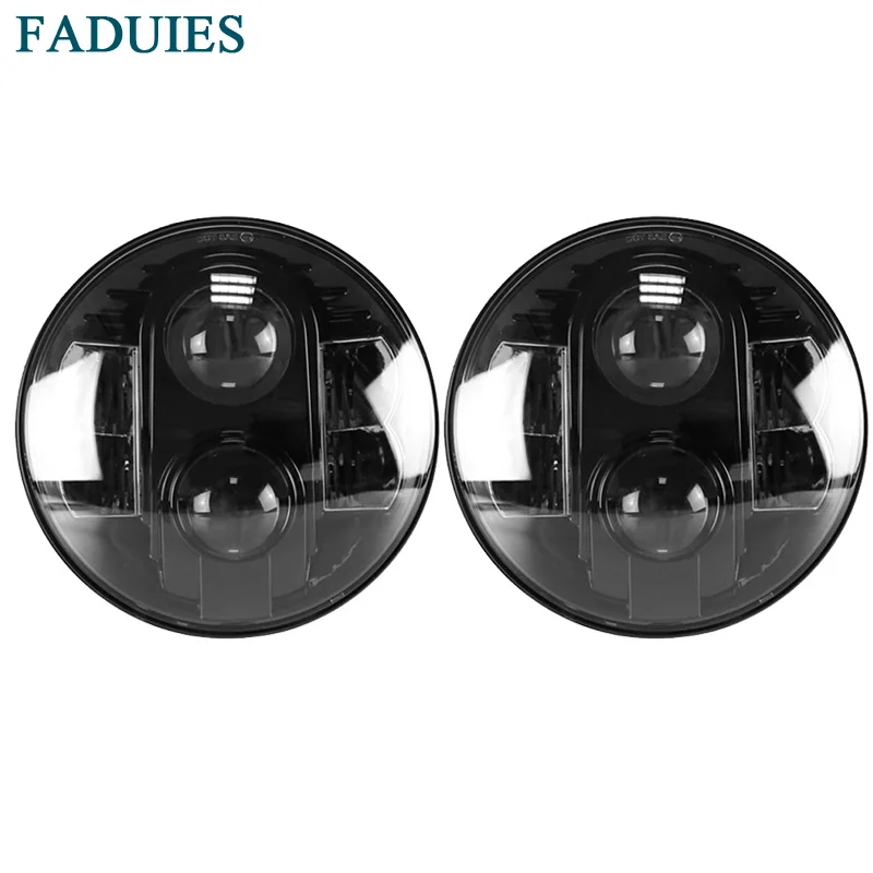 FADUIES 7 дюймовые 80 Вт круглсветодиодный светодиодные фары для Jeep Wrangler JK TJ LJ Hummer H1 H2