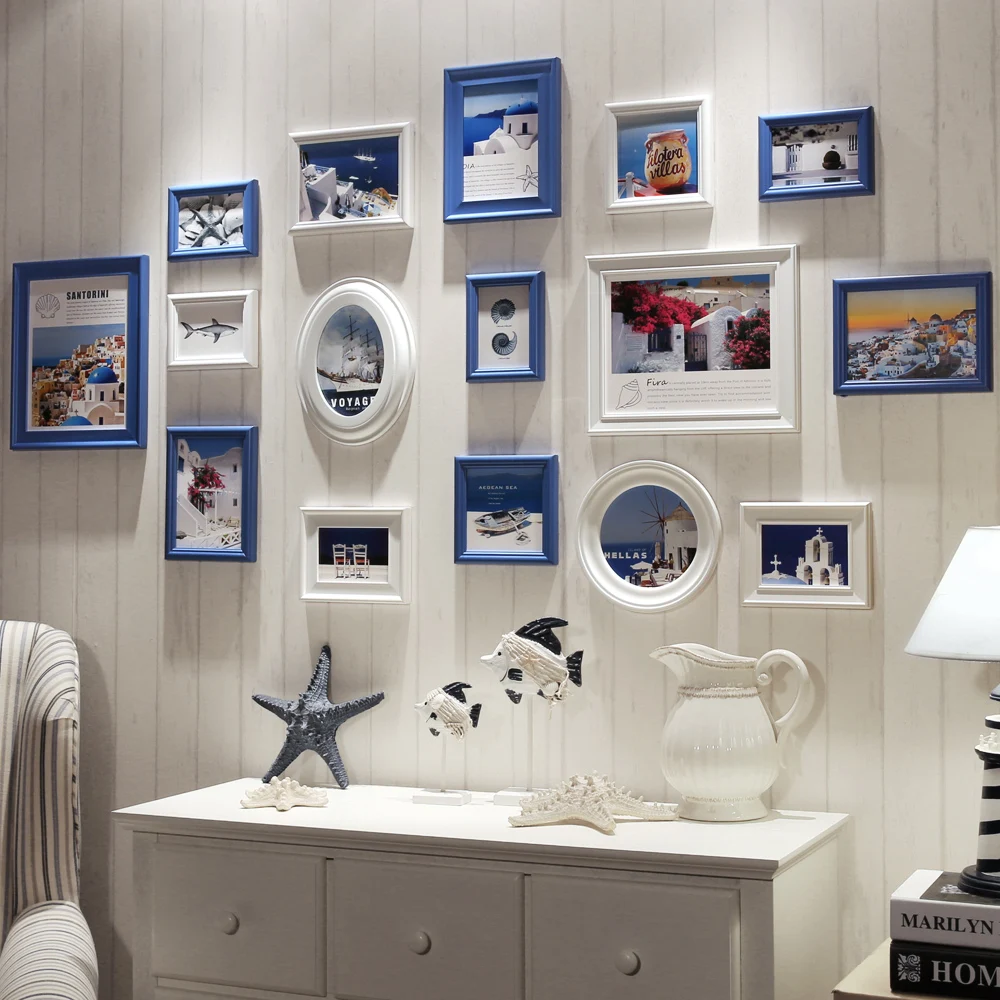 16 Pcs Set Brand Wooden Photo Frame Family Wall Decoration 16 Pcs Set Brand Wooden Photo Frame Family Wall Decoration European Solid Wood Picture Frames Sets Quadros Vintage In From Home Garden On