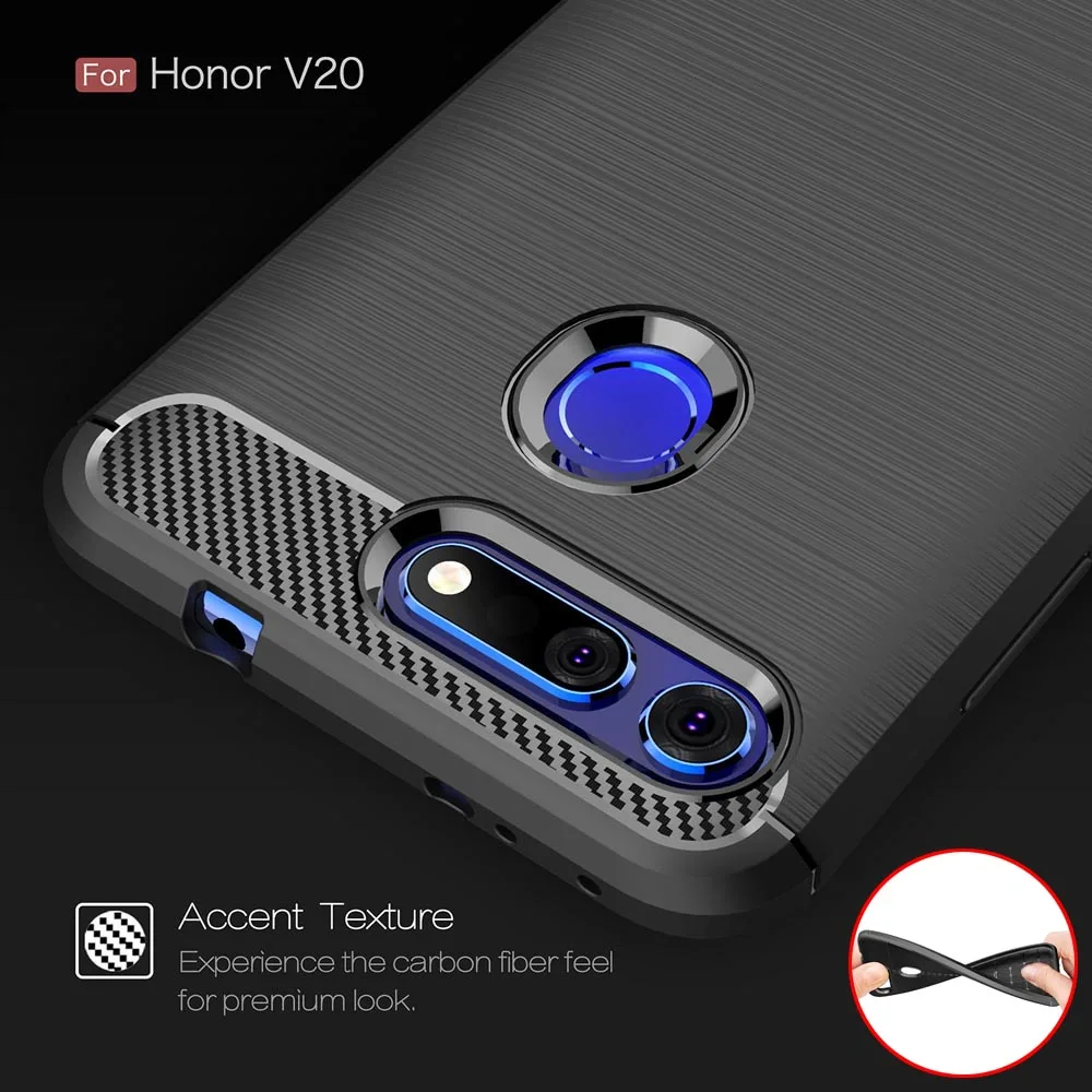 

Coque Cover 6.4For Huawei Honor View 20 Case For Huawei Honor View 20 10 View20 View10 V20 V10 Phone Back Coque Cover Case