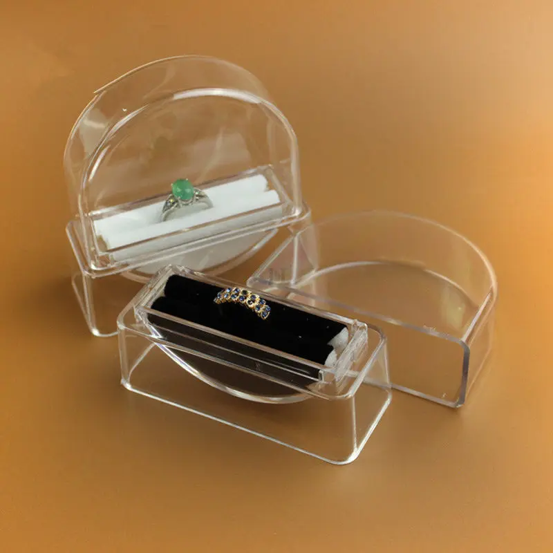 Clear View Bangle Bracelet Ring Show Display Box Holder Jewellery Case