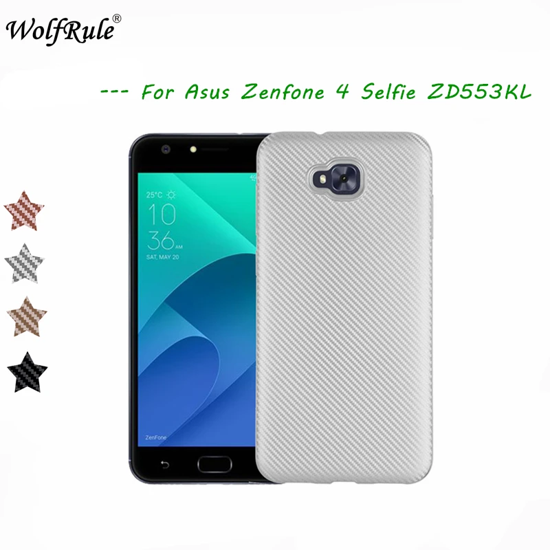 Чехол WolfRule Asus Zenfone 4 Selfie ZD553KL роскошный мягкий чехол из углеродного волокна для |