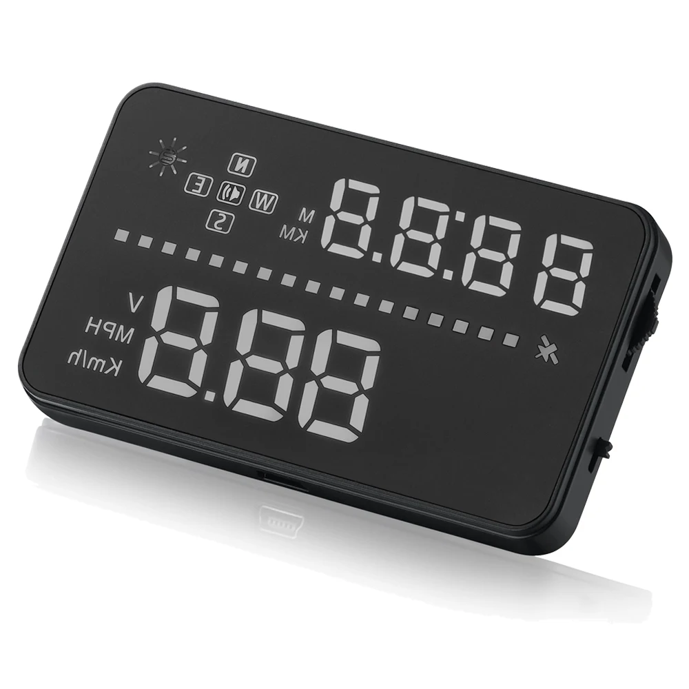 3," A3 HUD OBD2 цифровой gps автомобиля Скорость ometer Winshield проектор автомобилей Head Up Дисплей с анти-скользящий коврик Скорость сигнализации компас