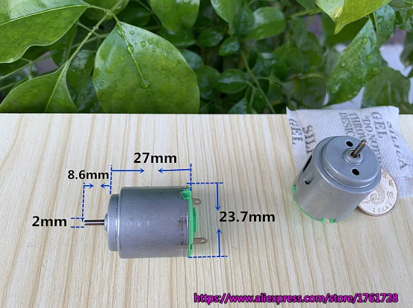

5pcs/lot ! Bradn new 24*27mm 260 DC motor R260C-2670 high speed strong magnet 3V 5V 6V carbon brush toy motor ~