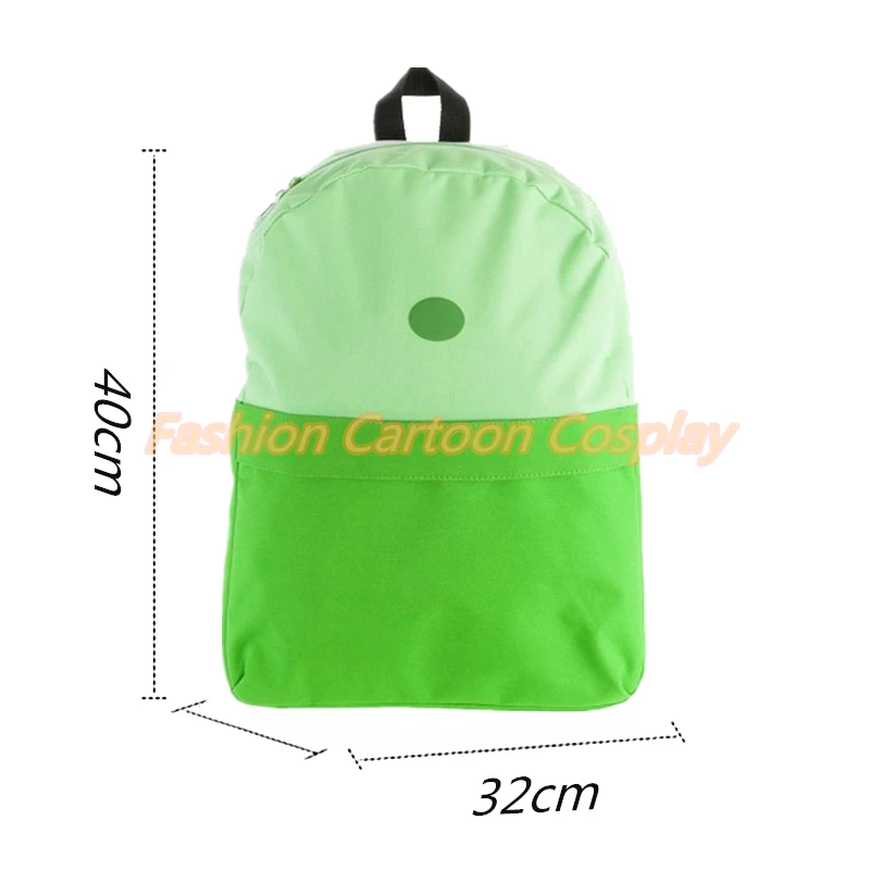 Оригинальный рюкзак Adventure Time Lime Green Finn двухсторонний школьный с рюкзаками для