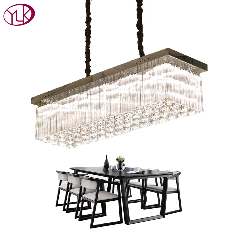 

Youlaike Luxury Modern Crystal Chandelier For Dining Room Kitchen Island Hanging LED Cristal Lustre Home Decor Lighting Fixture