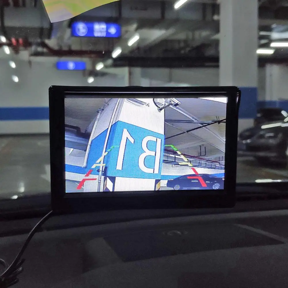 DIYKIT 5 дюймов Автомобильный монитор TFT ЖК-дисплей " HD цифровой 16:9 800*480 Экран 2 Way видео Вход для заднего вида Камера DVD/VCD/