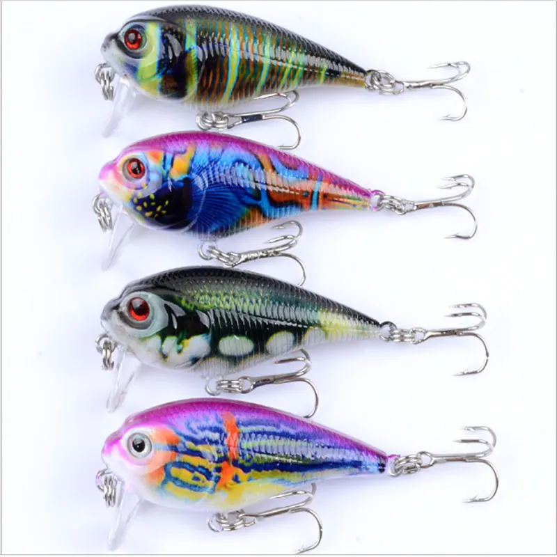 

soft vibe plastic lucki craft trout tsurinoya hard minnow unpaint jig lure fish make bait 4-color 5.5cm/9g Painting unpaint cran