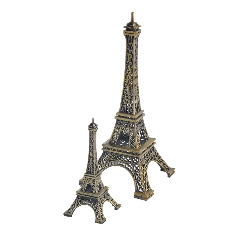 Париж Эйфелева башня модель бронзовый тон декоративные предметы интерьера украшения Винтаж ремесло плесень Фигурка Статуя домашний декор