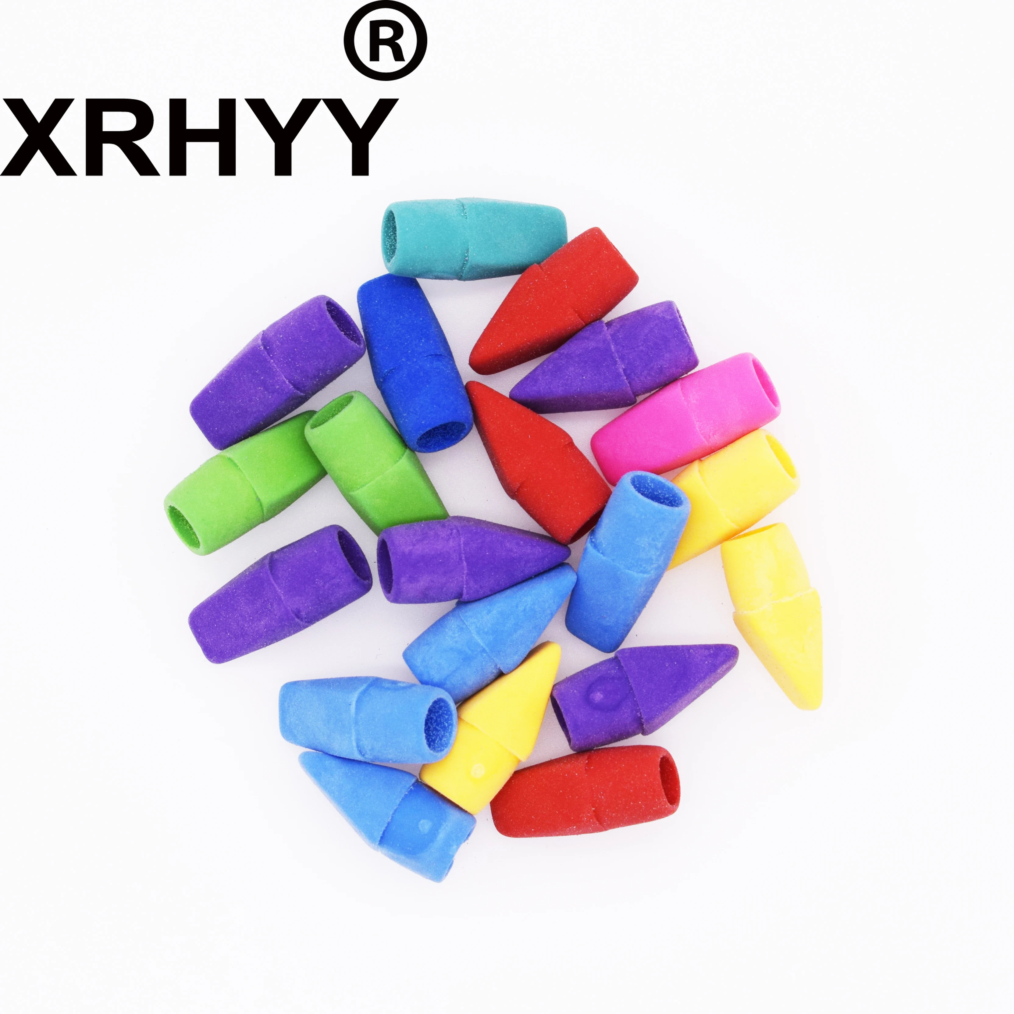 Buy 20 PCS Assorted Colors Pencil Cap Erasers from