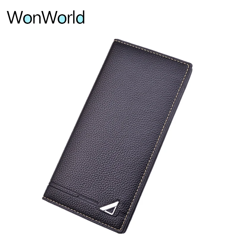 

2019 Luxury men's wallets hot quality PU leather male Casual Clutch thin slim men long rfid wallets travel checkbook men wallets