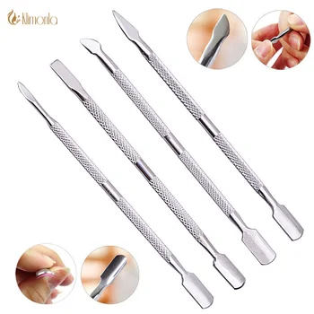

New Double-Head Stainless Steel Nail Pusher Set 4 Styles Cuticle Dead Skin Remover Manicure Pedicure Finger Care Nail Art Tools