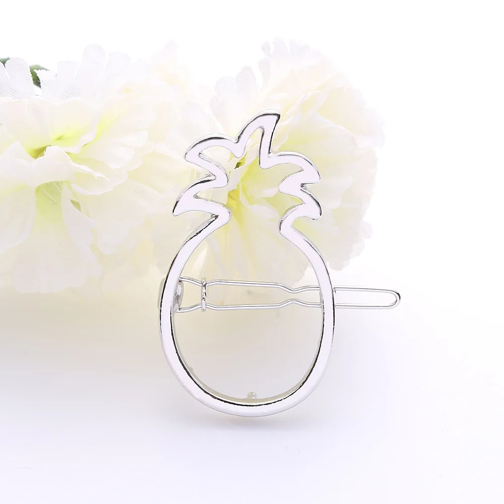 

1 pcs Square Pineapple Triangle Barrette Hairpin Hair Clip Geometry Hollow