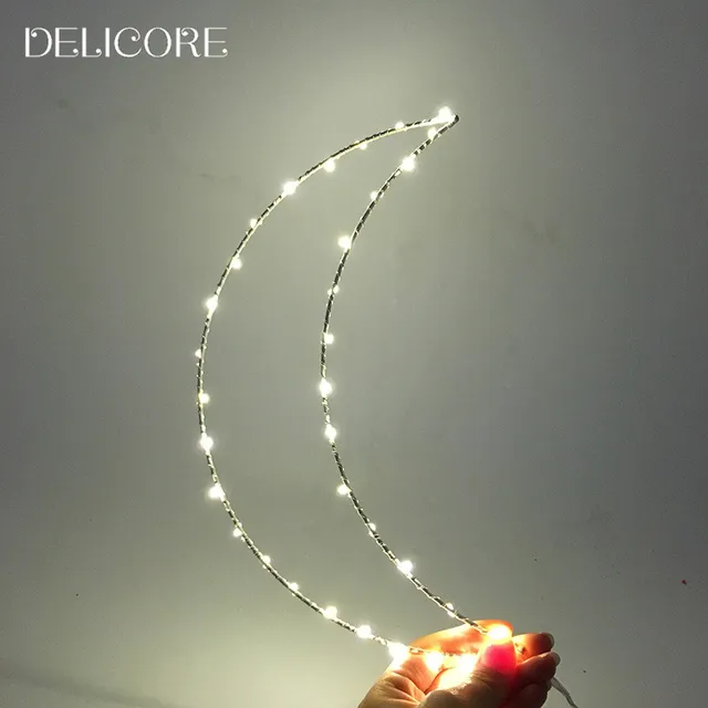 Delicore Novelty Iron Moon Night Light Children Bedroom Nursery Delicore Novelty Iron Moon Night Light Children Bedroom Nursery Lamp Mini Emitting Room