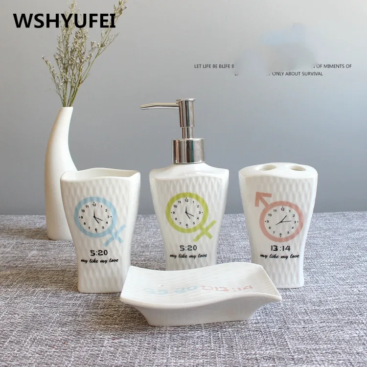 4pcs/lot white Anaglyph porcelain ceramic sanitary ware bathroom articles wedding wash gargle suit toothpaste dispenser 4pcs/lot white Anaglyph porcelain ceramic sanitary ware bathroom articles wedding wash gargle suit toothpaste dispenser