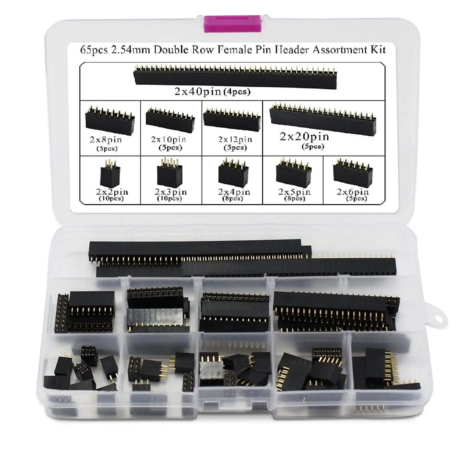 Полезный набор соединителей для печатной платы 2 54 мм Arduino Shield (65 шт.)|Соединители| |