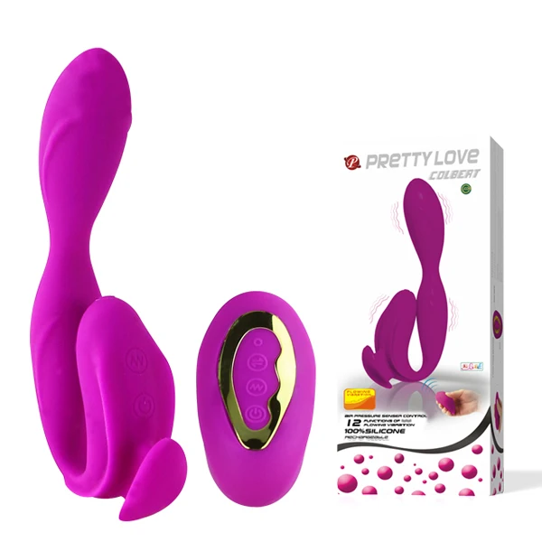 Pretty Love Air Pressure Sensor Control 12 Speed Rechargeable G Spot Vibrator Massager Dildo Vibrators Adult Sex Toys For Woman
