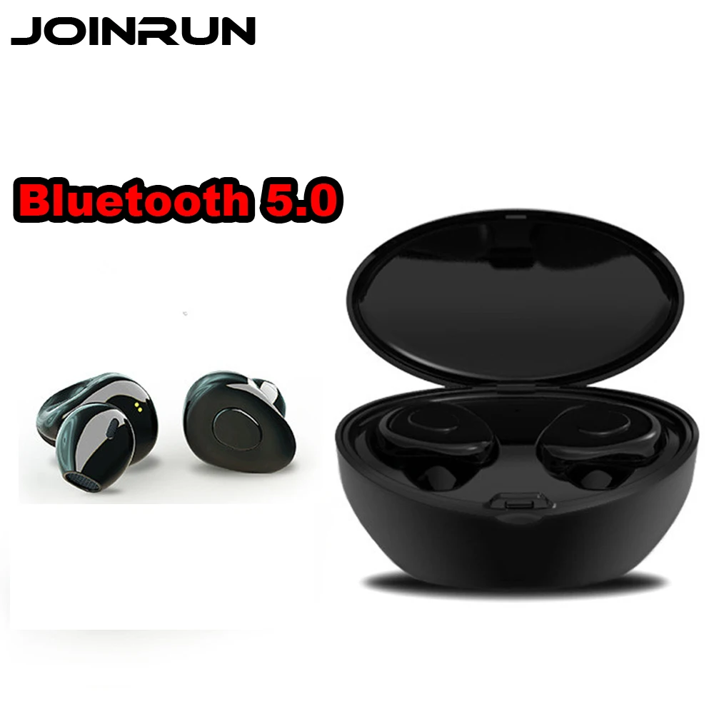 Joinrun сенсорный Управление TWS-X12 Bluetooth наушники гарнитура стерео музыка In-ear Тип V5.0