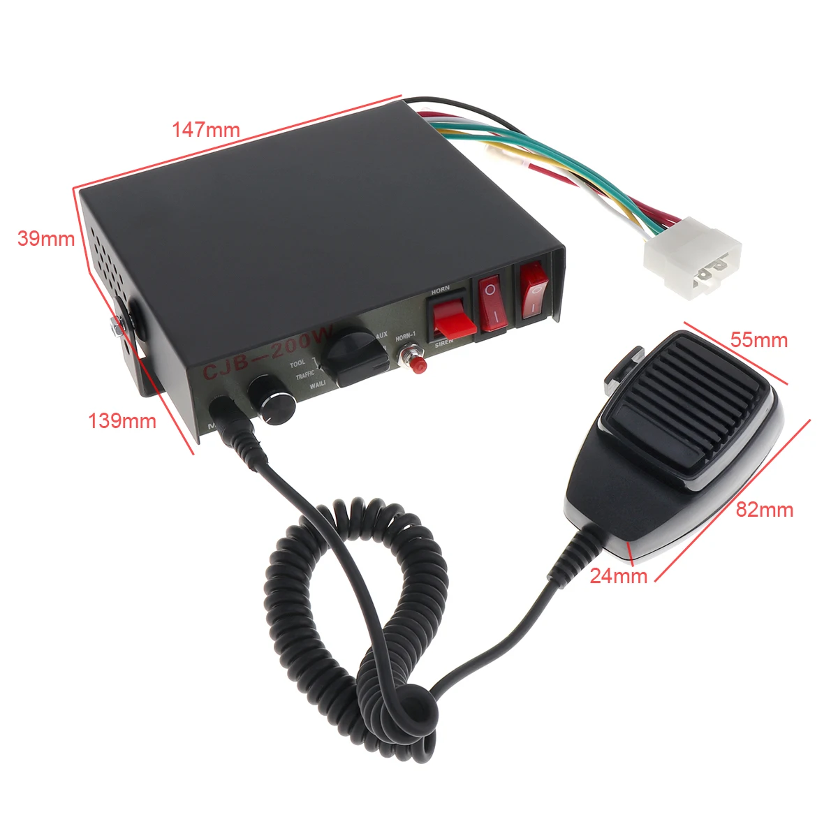 Very Cheap UxM1K Risposte 4.3 shanchu 200W 12V 8 Sound Speaker Auto di Allarme di Avvertimento Della Polizia Fuoco Sirena Corno PA con IL MIC sistema di